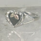 Black Hills Gold ring leaves heart Valentine onyx pinky band size 5.2 sterling silver women girls