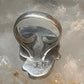 Navajo long ring coral size 6.5 sterling silver  feather leaf women