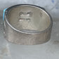 Turquoise ring size 5.75 bear band sterling silver women