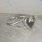 Black Hills Gold ring leaves heart Valentine onyx pinky band size 5.2 sterling silver women girls