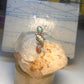 Navajo long ring coral size 5.25 sterling silver feather leaf women