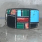 Turquoise ring size 5.75 bear band sterling silver women