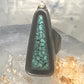 Navajo long ring turquoise pearl geometric size 5.75 sterling silver women
