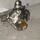 Wizard ring Merlin crystal rainbow band size 6 Silver PLATE women girls