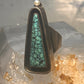 Navajo long ring turquoise pearl geometric size 5.75 sterling silver women