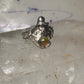 Wizard ring Merlin crystal rainbow band size 6 Silver PLATE women girls