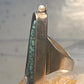 Navajo long ring turquoise pearl geometric size 5.75 sterling silver women