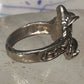 Wizard ring Merlin crystal rainbow band size 6 Silver PLATE women girls