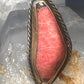 Navajo long ring rhodochrosite size 6.50 sterling silver women