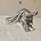 Vintage Rhinoceros ring size 5.50  Kabana rhino band sterling silver pinky women girls