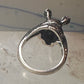 Vintage Rhinoceros ring size 5.50  Kabana rhino band sterling silver pinky women girls