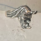 Vintage Rhinoceros ring size 5.50  Kabana rhino band sterling silver pinky women girls