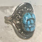 Turquoise ring Tawa by KT Navajo size 7.50 sterling silver 12KT GF women men