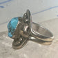 Turquoise ring Tawa by KT Navajo size 7.50 sterling silver 12KT GF women men