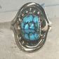 Turquoise ring Tawa by KT Navajo size 7.50 sterling silver 12KT GF women men