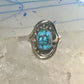 Turquoise ring Tawa by KT Navajo size 7.50 sterling silver 12KT GF women men