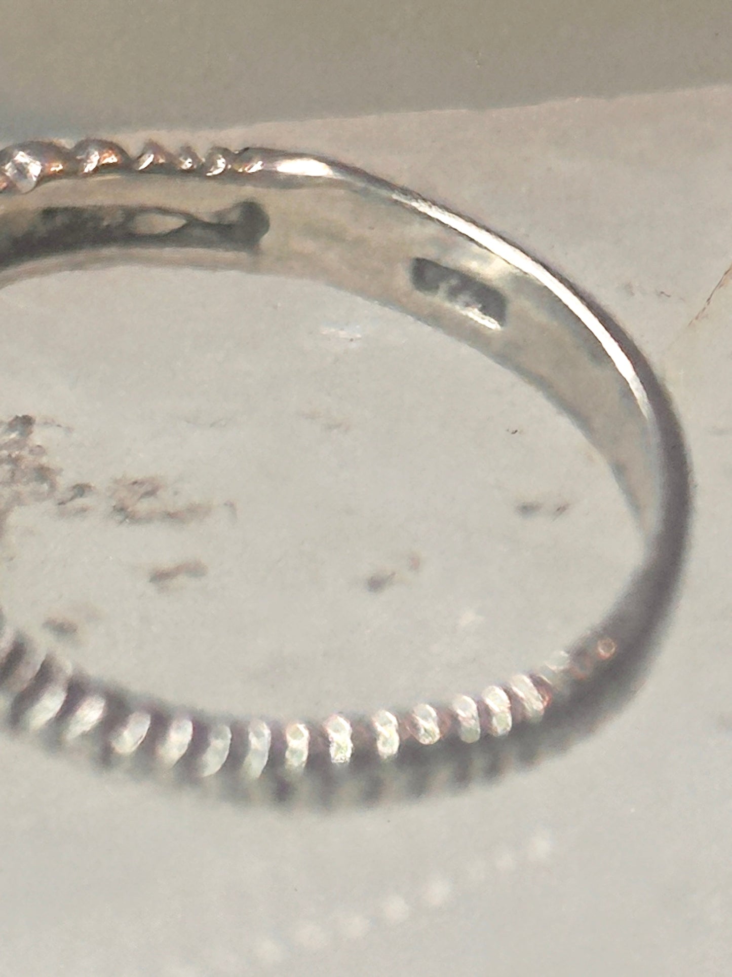 Vintage Elephant ring size 4 delicate band sterling silver pinky women girls