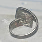 Onyx inlaid ring lab opal bypass band size 7.75 blue lapis lab opal band sterling silver southwestern women