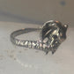 Vintage Elephant ring size 4 delicate band sterling silver pinky women girls
