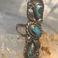 Navajo long ring Turquoise size 5.75 sterling silver women girls