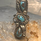 Navajo long ring Turquoise size 5.75 sterling silver women girls