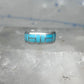 Zuni inlaid ring turquoise band size 9 sterling silver southwestern women