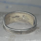 Zuni inlaid ring turquoise band size 9 sterling silver southwestern women