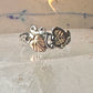 Black Hills Gold ring floral band size 7 sterling silver women girls