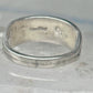 Zuni inlaid ring turquoise band size 9 sterling silver southwestern women