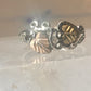 Black Hills Gold ring floral band size 7 sterling silver women girls