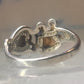 Black Hills Gold ring floral band size 7 sterling silver women girls