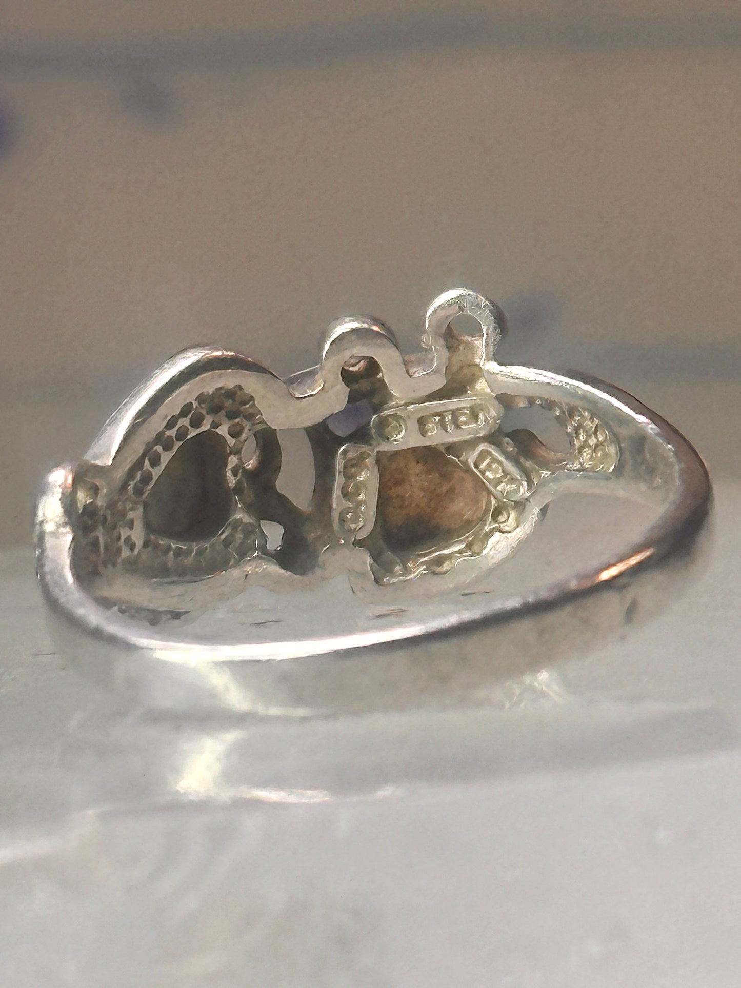 Black Hills Gold ring floral band size 7 sterling silver women girls