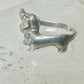 Mini Dachshund ring dog band heart love size 7.75 sterling silver women girls