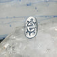 Long Turtle ring size 6 shield band sterling silver Hopi women