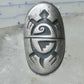 Long Turtle ring size 6 shield band sterling silver Hopi women