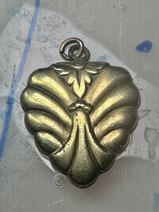 Art Deco Heart gold filled Valentine Day Locket 1/20 12 K GF women