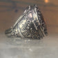 Poison ring Cross Religious band size 7 sterling silver women girls