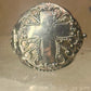Poison ring Cross Religious band size 7 sterling silver women girls