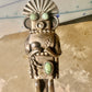 Kachina ring Navajo turquoise size 5.25 Sterling Silver women girls