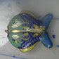 Fish Shaped Cloisonne pendant Double Sided