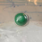Malachite ring Dome band size 8.75 sterling silver women men