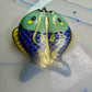 Fish Shaped Cloisonne pendant Double Sided