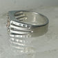 Black Hills Gold ring leaves band size 8.25 sterling silver detailed 10K women men