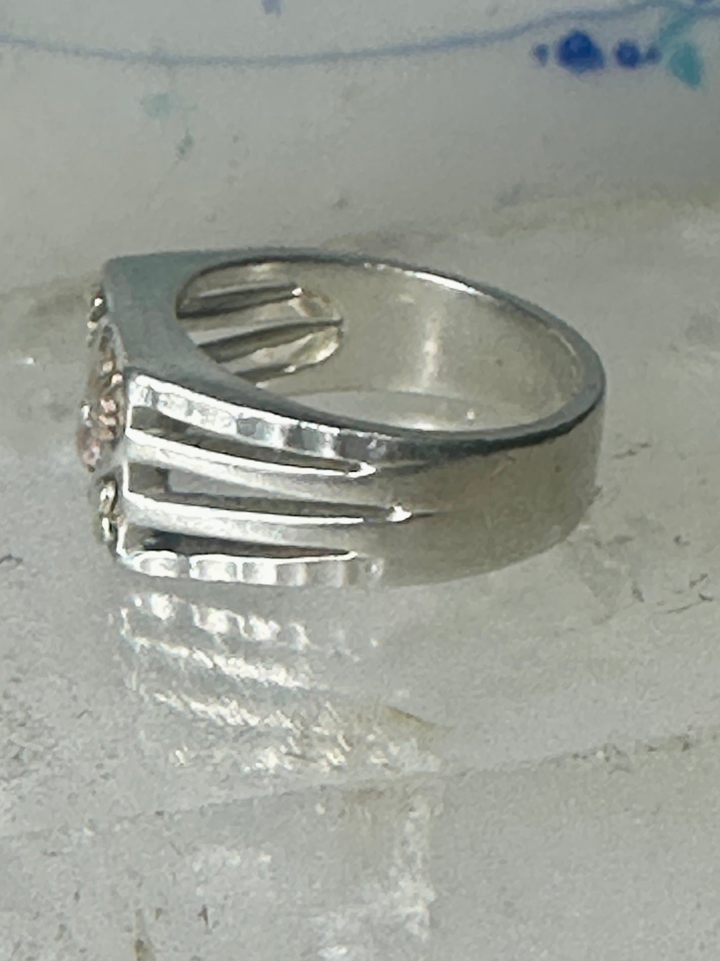 Black Hills Gold ring leaves band size 8.25 sterling silver detailed 10K women men