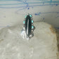 Navajo ring long onyx turquoise size 6 sterling silver signed JR women