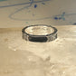 Judith Jack ring Art Deco black band marcasites sterling silver band size 6 women girls