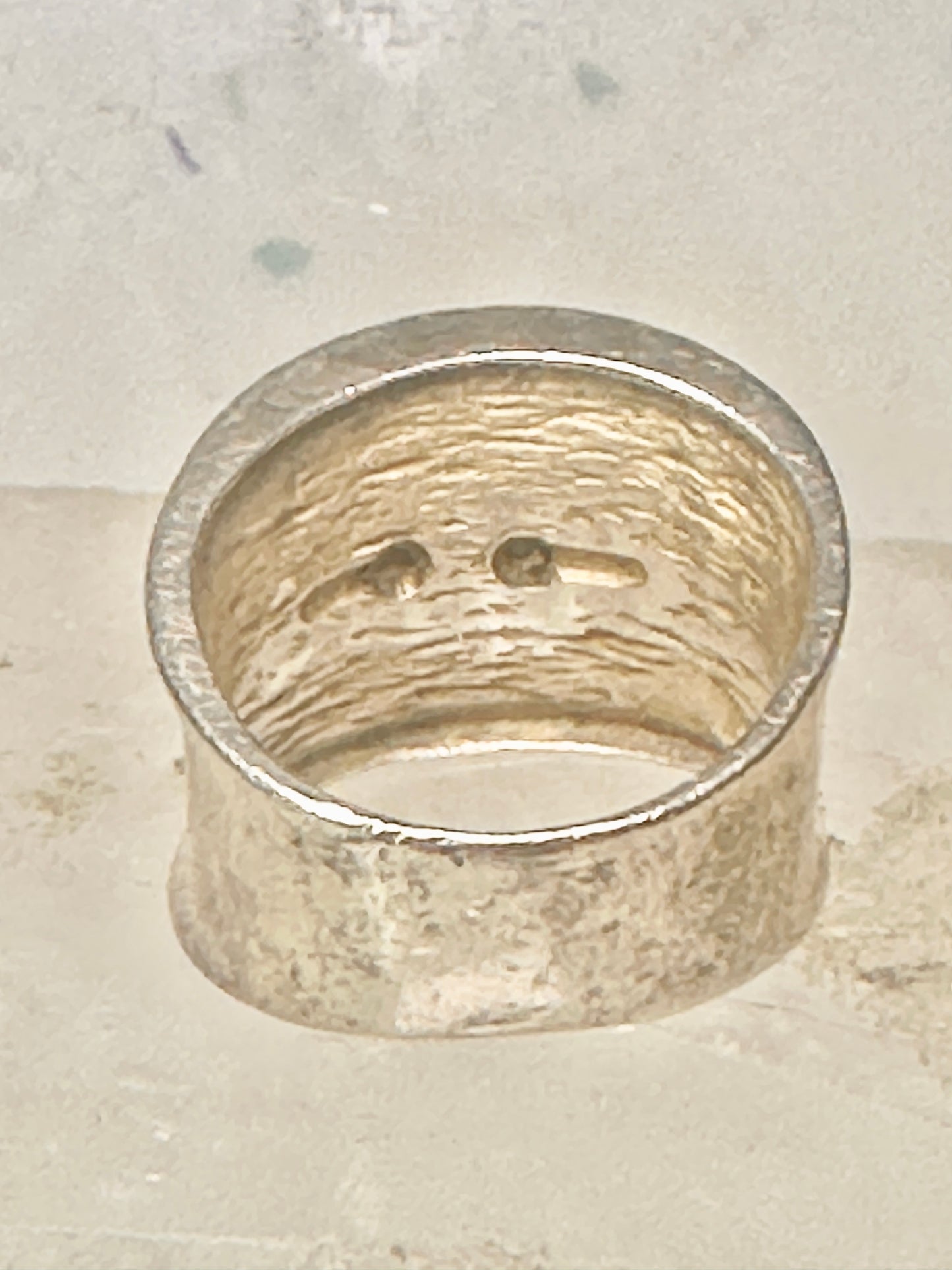 Elephant ring cigar band size 9 Sterling Silver women girls