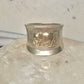 Elephant ring cigar band size 9 Sterling Silver women girls