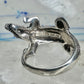 Alligator ring crocodile band size 9 marcasites sterling silver women