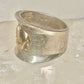 Elephant ring cigar band size 9 Sterling Silver women girls